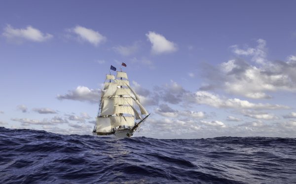 De bark EUROPA komt Den Haag - Bark EUROPA oceanwanderer